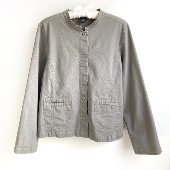 Eileen Fisher Cotton Chore Jacket - Picture 1 of 11